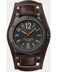 Ralph Lauren - 42 Mm Verouderd Stalen Horloge - Lyst