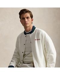 Ralph Lauren - Relaxed Fit Fleece Baseball Jacket - Lyst