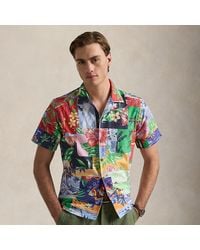 Ralph Lauren - Classic Fit Patchwork-Print Oxford Shirt - Lyst
