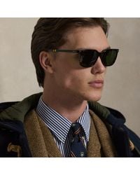 Ralph Lauren - Rugby-Stripe Square Sunglasses - Lyst