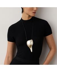 Ralph Lauren - Tone Shell Pendant Necklace - Lyst