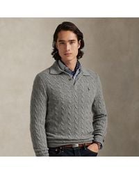 Polo Ralph Lauren - Maglia in lana e cashmere a trecce - Lyst