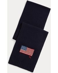 Polo Ralph Lauren - Flag Knit Wool-Blend Scarf - Lyst