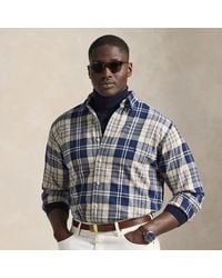 Ralph Lauren - Plaid Brushed Oxford Shirt - Lyst