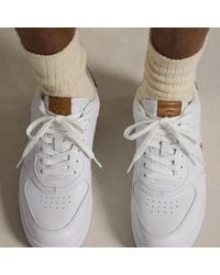 Polo Ralph Lauren - Masters Court Leather Trainer - Lyst