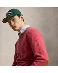 Polo Ralph Lauren - Suede-Patch Wool-Cashmere Jumper - Lyst