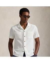 Polo Ralph Lauren - Camicia in cotone e lino a nido d'ape - Lyst