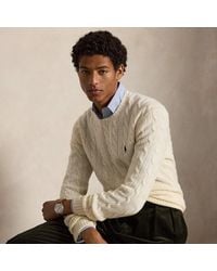 Polo Ralph Lauren - Cable-knit Wool-cashmere Jumper - Lyst