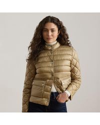 Ralph Lauren - Quilted Mockneck Puffer Jacket - Lyst