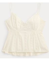 RRL - Embroidered Cotton Jersey Camisole - Lyst