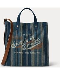 RRL - Tote da lavoro indaco tessuta a mano - Lyst