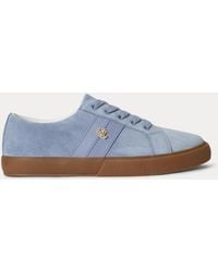 Ralph Lauren - Janson Ii Suede & Nappa Leather Trainer - Lyst
