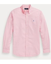 Polo Ralph Lauren Slim Fit Garment-dyed Oxford Shirt - Pink