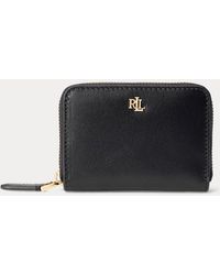 Lr Wallet Ralph Lauren Leather Continental Wallet in Red | Lyst