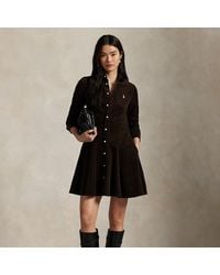 Ralph Lauren - Chemisier a trapezio in velluto a coste - Lyst