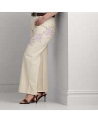 Lauren by Ralph Lauren - Plus Größen - Jeans mit hohem Bund und weitem Bein - Lyst