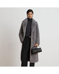 Ralph Lauren - Faux-Fur Reefer Coat - Lyst