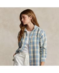Ralph Lauren - Relaxed Fit Plaid Cotton Shirt - Lyst