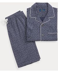 Polo Ralph Lauren Pyjamaset aus Baumwoll-Interlock - Blau