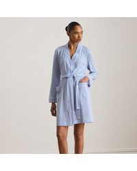 Ralph Lauren - Striped Cotton Jersey Robe - Lyst