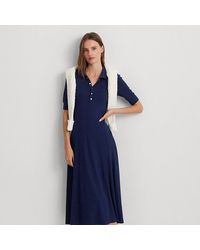 Lauren by Ralph Lauren - Cotton-blend Polo Dress - Lyst
