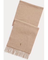 Polo Ralph Lauren - Fringe Virgin Wool Scarf - Lyst