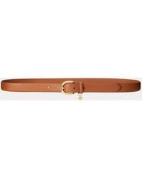 Ralph Lauren - Charm Crosshatch Leather Belt - Lyst