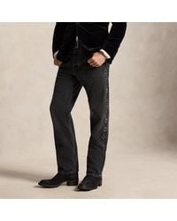 Polo Ralph Lauren - Heritage Straight Fit Studded Jean - Lyst
