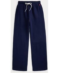 Polo Ralph Lauren - Fleece-Jogginghose Mit Weitem Bein - Lyst