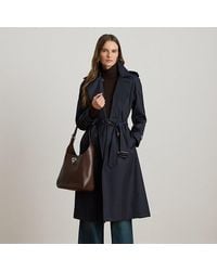 Ralph Lauren - Double-Breasted Belted Trench Coat - Lyst