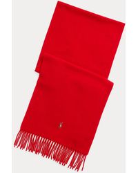 Polo Ralph Lauren - Fringe Virgin Wool Scarf - Lyst