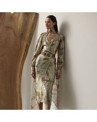 Ralph Lauren - Terry Equestrian-Print Cocktail Dress - Lyst