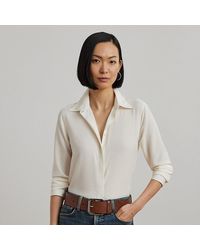 Ralph Lauren - Ralph Lauren Classic Fit Crepe Shirt - Lyst