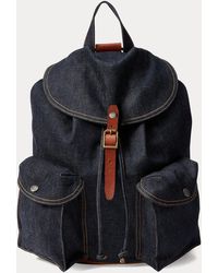 RRL - Zaino in denim indaco - Lyst