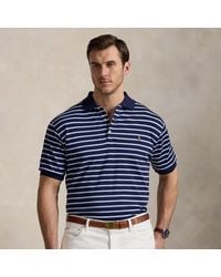 Polo Ralph Lauren - Ralph Lauren Striped Soft Cotton Polo Shirt - Lyst