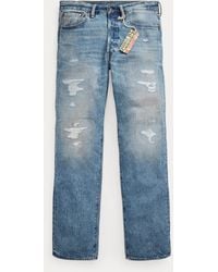 RRL - Straight Fit Repaired Clearville Jean - Lyst