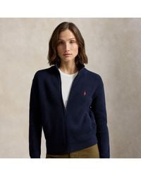 Polo Ralph Lauren - Rib-Knit Cotton Full-Zip Cardigan - Lyst