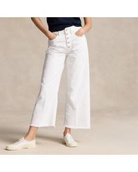 Polo Ralph Lauren - High-rise Wide-leg Cropped Jean - Lyst