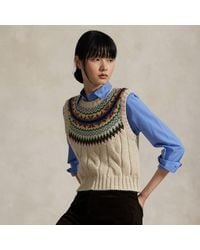 Polo Ralph Lauren - Pullunder Mit Fair-Isle-Passe - Lyst