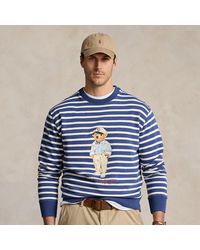 Polo Ralph Lauren - Ralph Lauren Polo Bear Striped Fleece Sweatshirt - Lyst