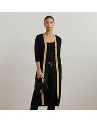 Ralph Lauren - Ralph Lauren Two-Tone Cotton-Blend Cardigan - Lyst