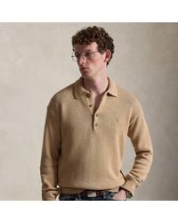 Polo Ralph Lauren - Relaxed Fit Cable Cotton Polo Jumper - Lyst