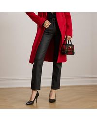 Ralph Lauren - Jean Droit 7/8 Taille Haute Enduit - Lyst