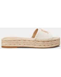 Ralph Lauren - Ralph Lauren Polly Cross-Dyed Canvas Espadrille - Lyst
