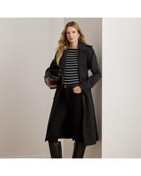 Ralph Lauren - Zweireihiger Trenchcoat Mit Gürtel - Lyst