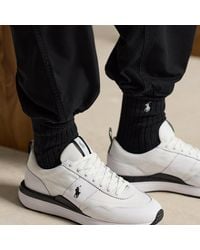 Polo Ralph Lauren - Train 89 Suede And Oxford Trainer - Lyst