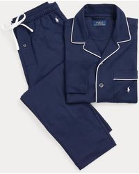Polo Ralph Lauren Pyjamaset aus Baumwoll-Interlock - Blau