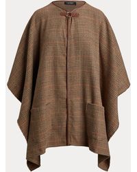 Damen Bekleidung Pullover und Strickwaren Ponchos und Ponchokleider Etro Wolle Poncho aus Wolle in Braun Sparen Sie 5% 