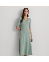Lauren by Ralph Lauren - Cotton-blend Polo Dress - Lyst