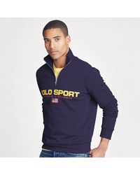 Ralph Lauren Polo Sport Fleece Sweatshirt in Navy (Blue) for Men 